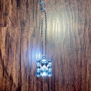 Nice silver bling bling necklace